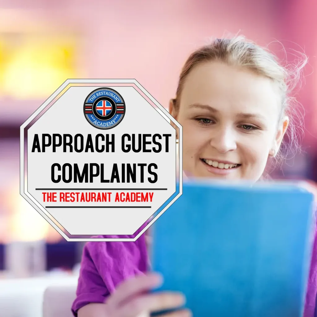 Restaurant team handling a guest complaint professionally